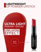 flormar Lightweight Lip Powder Lipstick ruj cu persistență îndelungată cu efect mat culoare 017 This Night 3 g