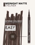 flormar Midnight Matte Eyeliner eyeliner în fix cu efect matifiant culoare 02 Brown 1 ml