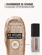 flormar Shimmer & Shine Liquid Shadow farduri de ochi lichide cu sclipici culoare 01 Cashmere Gold 4.5 ml