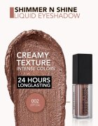 flormar Shimmer & Shine Liquid Shadow farduri de ochi lichide cu sclipici culoare 02 Soft Lilac 45 ml