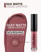 flormar Silk Matte ruj de buze lichid mat și de lungă durată culoare 010 Tender Terra 4.5 ml
