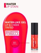 flormar Water Lip Stain ruj cu efect de nutritiv culoare 001 Infinite Pink 64 ml