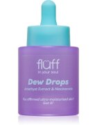 Fluff Dew Drops ser hidratant cu niacinamidă Amethyst Extract 30 ml