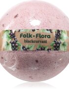 Folk & Flora Blackcurrant bombă de baie cu efect revigorant 130 g