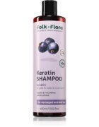 Folk & Flora Blackcurrant șampon regenerator cu efect de nutritiv 400 ml