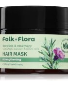 Folk & Flora Burdock & Rosemary mască profund fortifiantă pentru păr 200 ml