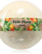 Folk & Flora Citrus bombă de baie cu efect revigorant 130 g