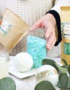 Folk & Flora Eucalyptus sare de baie relaxantă 500 g
