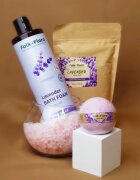Folk & Flora Lavender spuma de baie cu efect calmant 400 ml
