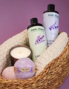 Folk & Flora Lavender spuma de baie cu efect calmant 400 ml
