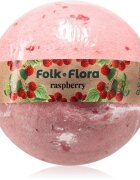 Folk & Flora Raspberry bombă de baie 130 g