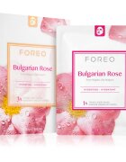 FOREO Farm to Face Sheet Mask Bulgarian Rose mască textilă hidratantă 3x20 ml