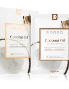 FOREO Farm to Face Sheet Mask Coconut Oil mască textilă nutritivă 3x20 ml