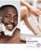 Friendly Soap Shaving Bar Fragrance Free săpun natural pentru ras fără parfum 7x95 g