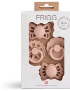 FRIGG Baby's First Pacifier​ Floral heart suzetă Blush