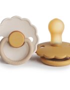 FRIGG Daisy Size 1:0-6 months suzetă Chamomile/Honey gold 2 buc