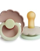 FRIGG Daisy Size 2:6-18 months suzetă Blush night/Cream night 2 buc