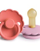 FRIGG Daisy Size 2:6-18 months suzetă Poppy/Lupine 2 buc