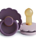 FRIGG Daisy Size 2:6-18 months suzetă Violet Dream/Soft Lilac 2 buc