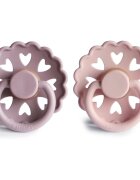 FRIGG Fairytale Size 1:0-6 months suzetă The Little Mermaid/Thumbelina 2 buc