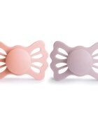FRIGG Lucky Size 2:6-18 months suzetă Pretty in Peach/Primrose 2 buc