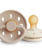 FRIGG Moon Phase Size 1:0-6 months suzetă Cream/Croissant 2 buc
