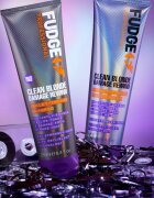 Fudge Clean Blonde Damage Rewind balsam nuanțator pentru par blond 250 ml