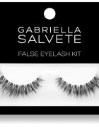 Gabriella Salvete False Eyelash Kit gene false cu lipici tip Basic Black 1 buc