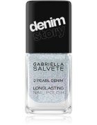 Gabriella Salvete Longlasting Enamel Denim Story lac de unghii cu rezistenta indelungata culoare 02 Pearl Denim 11 ml