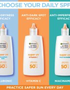 Garnier Ambre Solaire Super UV Niacinamide fluid protecție impotriva imperfectiunilor pielii SPF 50+ 40 ml
