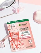 Garnier Textil Masks 2 Million Probiotics masca pentru regenerare faciale 22 g