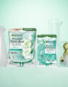 Garnier Textil Masks Cryo Jelly Masca gel hidratanta cu acid hialuronic 27 g