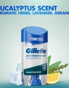Gillette Antiperspirant Hydrating Gel Eucalyptus Scent gel antiperspirant cu efect de hidratare pentru bărbați 70 ml