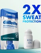 Gillette Antiperspirant Hydrating Gel Eucalyptus Scent gel antiperspirant cu efect de hidratare pentru bărbați 70 ml
