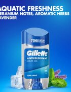 Gillette Cool Wave gel antiperspirant pentru barbati 70 ml