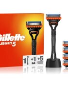 Gillette Fusion5 aparat de ras cu suport + lame de rezervă 5 buc