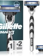 Gillette Mach3 Aparat de ras + rezervă lame 2 buc
