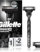 Gillette Mach3 Charcoal Aparat de ras + rezervă lame 2 buc