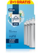 Glade ONE Pure Clean Linen rezervă de reumplere pentru odorizantul de aer 3x10 ml