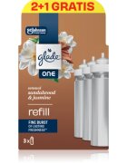 Glade ONE Sensual Sandalwood & Jasmine rezervă de reumplere pentru odorizantul de aer 3x10 ml