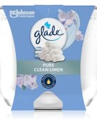 Glade Pure Clean Linen lumânare parfumată 204 g