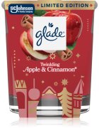 Glade Twinkling Apple & Cinnamon lumânare parfumată 112 g