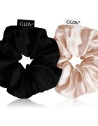 GLOV Scrunchies M Elastice pentru par Sparkling Wine/Black 2 buc