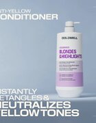 Goldwell Dualsenses Blondes & Highlights Anti-Yellow Conditioner balsam neutralizeaza tonurile de galben 1000 ml