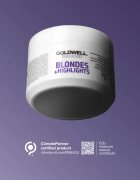 Goldwell Dualsenses Blondes & Highlights masca pentru regenerare neutralizeaza tonurile de galben 200 ml