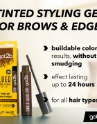 got2b Glued 4 Brows & Edges gel fixare pentru sprâncene 2in1 Tinted Brown 16 ml