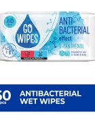 GoWipes Anti-Bacterial Effect D-Panthenol Servetele umede cu efect antibacterian 60 buc
