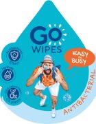 GoWipes Anti-Bacterial Effect Servetele umede cu efect revigorant cu efect antibacterian 10x8 buc