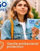 GoWipes Antibacterial Servetele umede cu efect revigorant cu efect antibacterian 20 buc