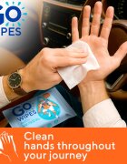 GoWipes Antibacterial Servetele umede cu efect revigorant cu efect antibacterian 20 buc